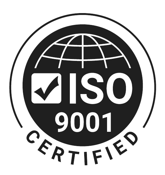 ISO 9001 certification badge
