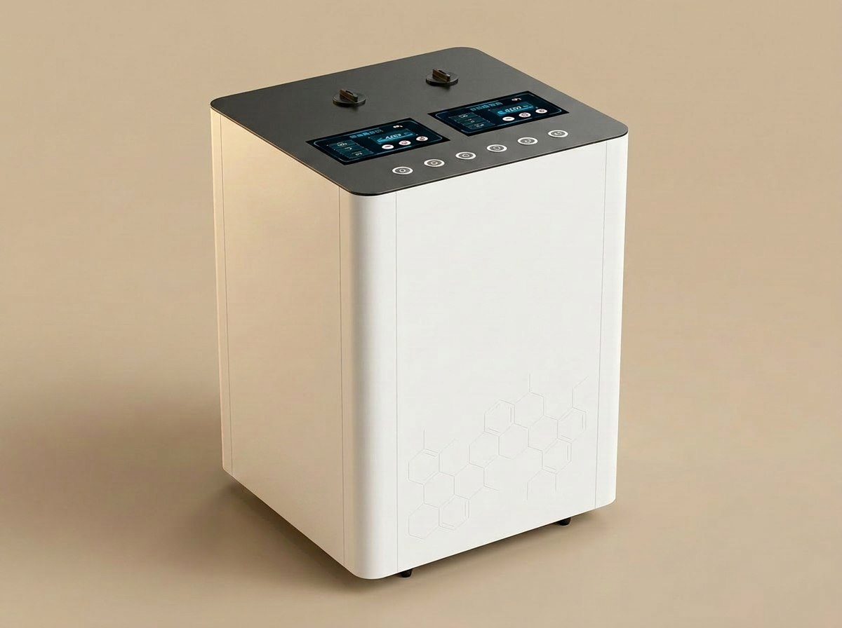 H6 Pro™ hydrogen wellness machine — port and cannula connection