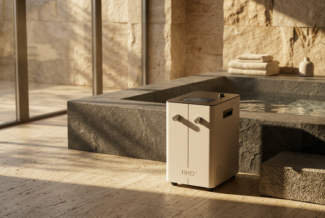 Bath One™ in a contemporary architectural stone bathroom